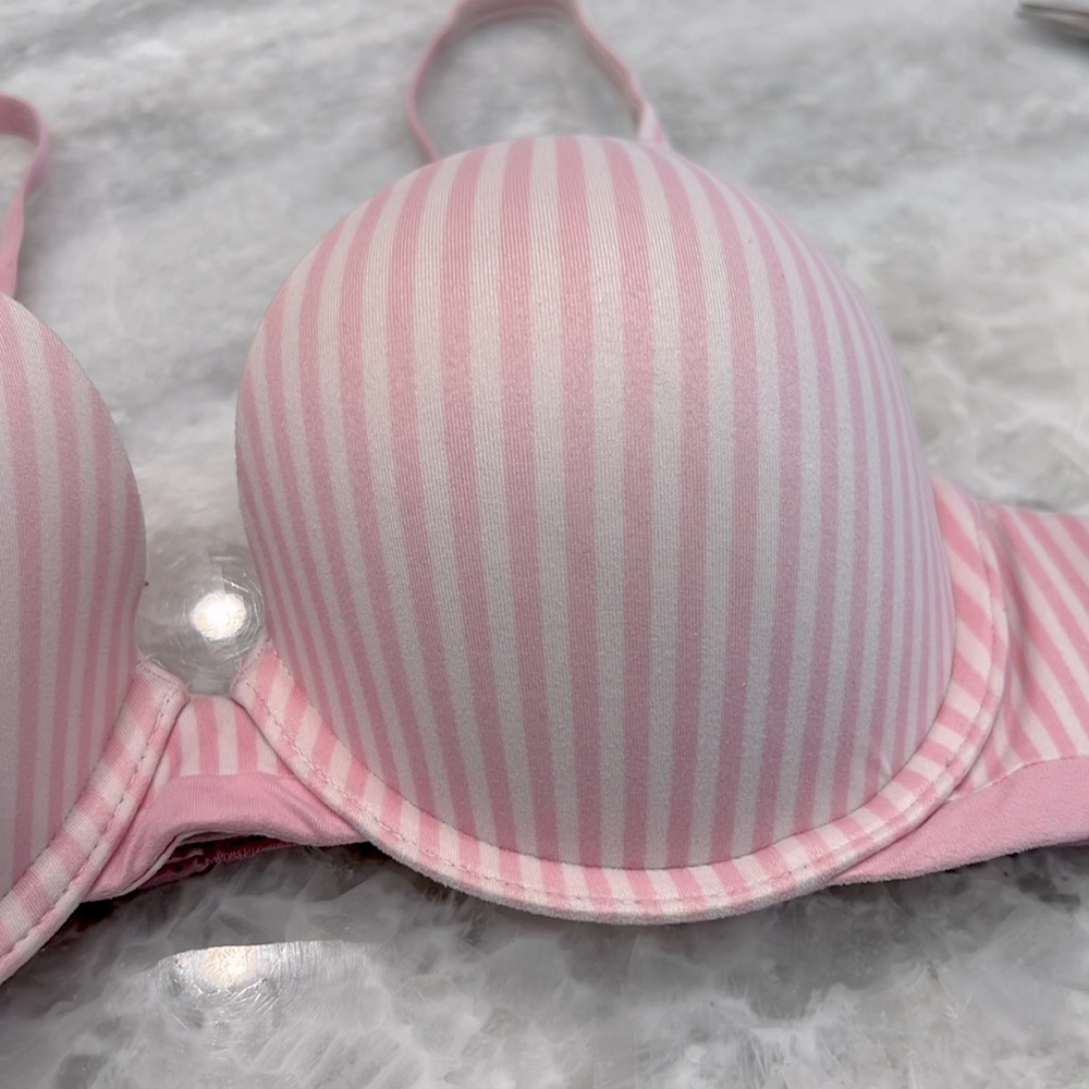 Victoria’s Secret Pink Striped Body by Victoria Perfect Shape Bra - Picture 2 of 6